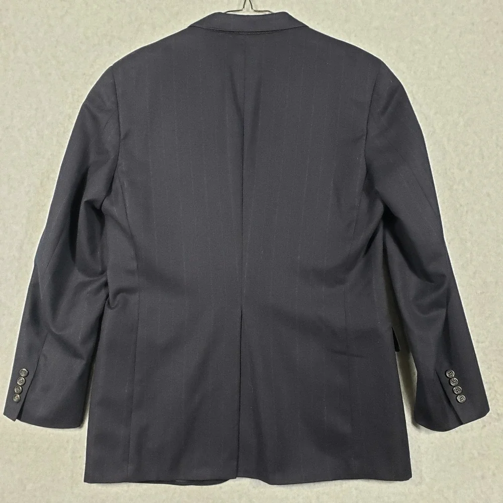Polo University Club Ralph Lauren Mens‎ Pinstripe Blazer Suit Jacket Navy 42 L